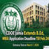CDOE Jamia Millia Islamia Extends B.Ed And MBA Jan 2026 Application Deadline till February 24; Apply Now @jmicoe.in